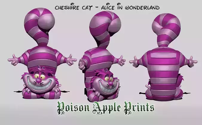 CHESHIRE CAT - ALICE IN WONDERLAND 3D print model