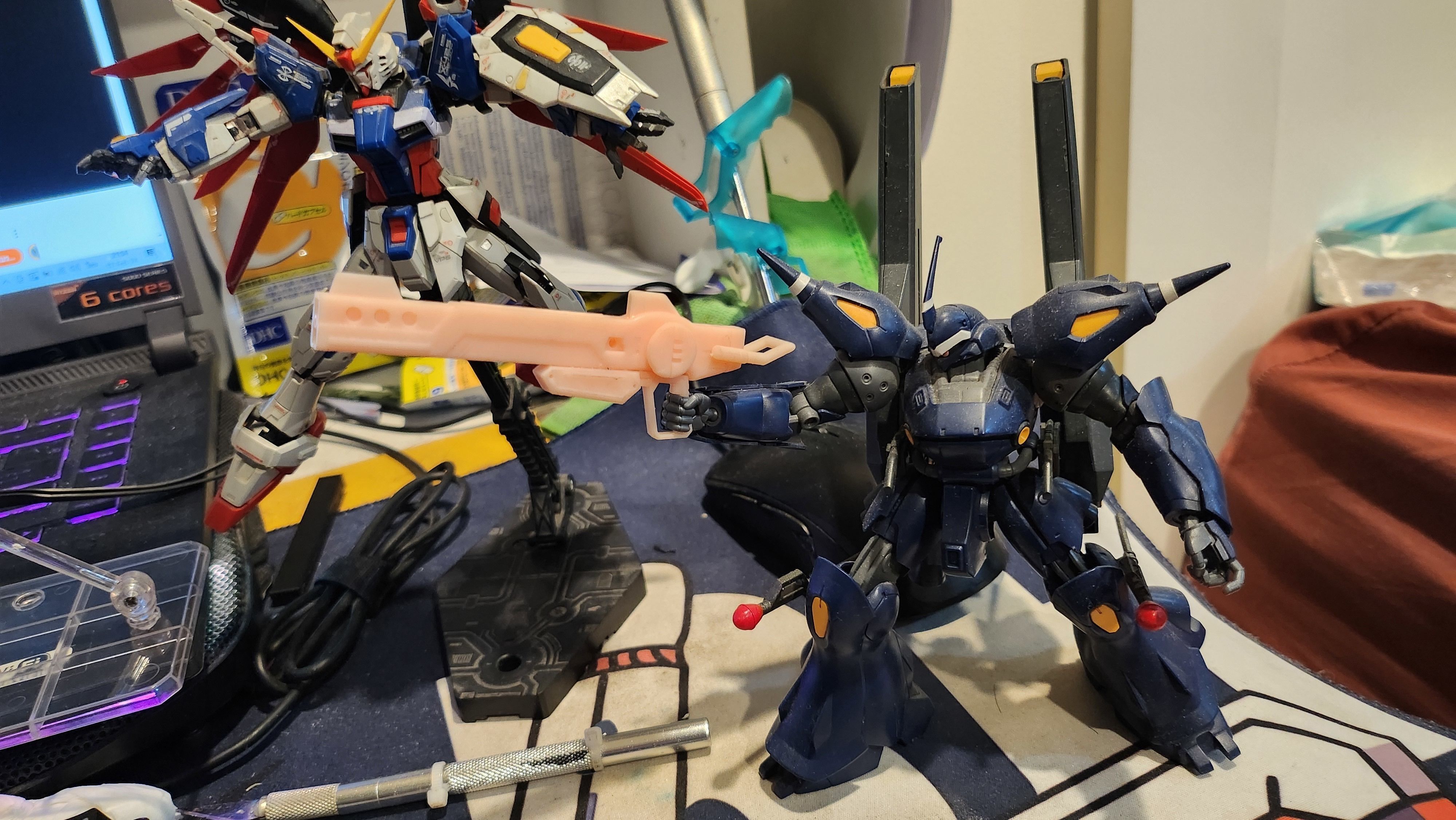 Destiny Gundam Spec II Rifle from gundam seed freedom 3D print model_6