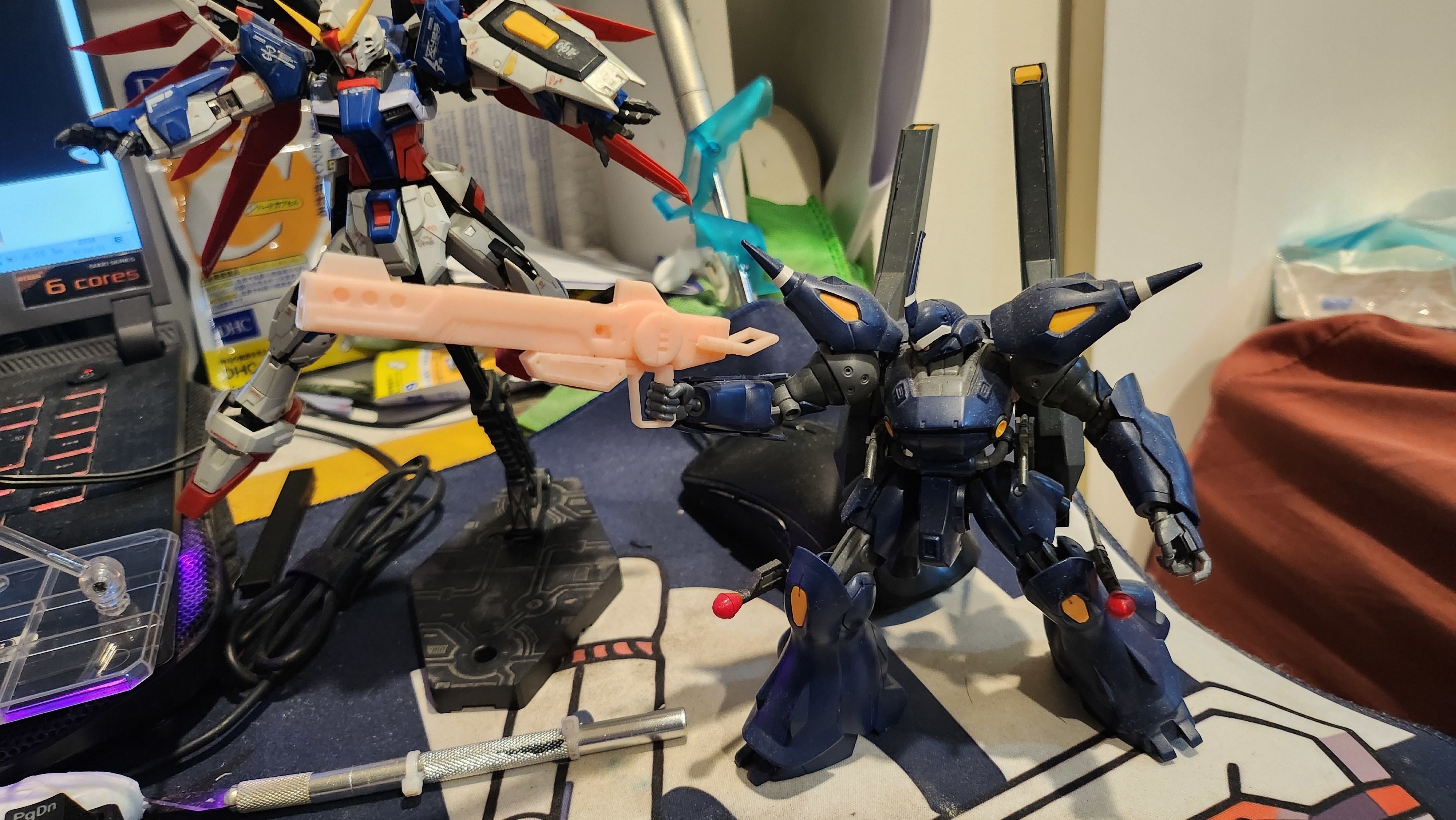 Destiny Gundam Spec II Rifle from gundam seed freedom 3D print model_13