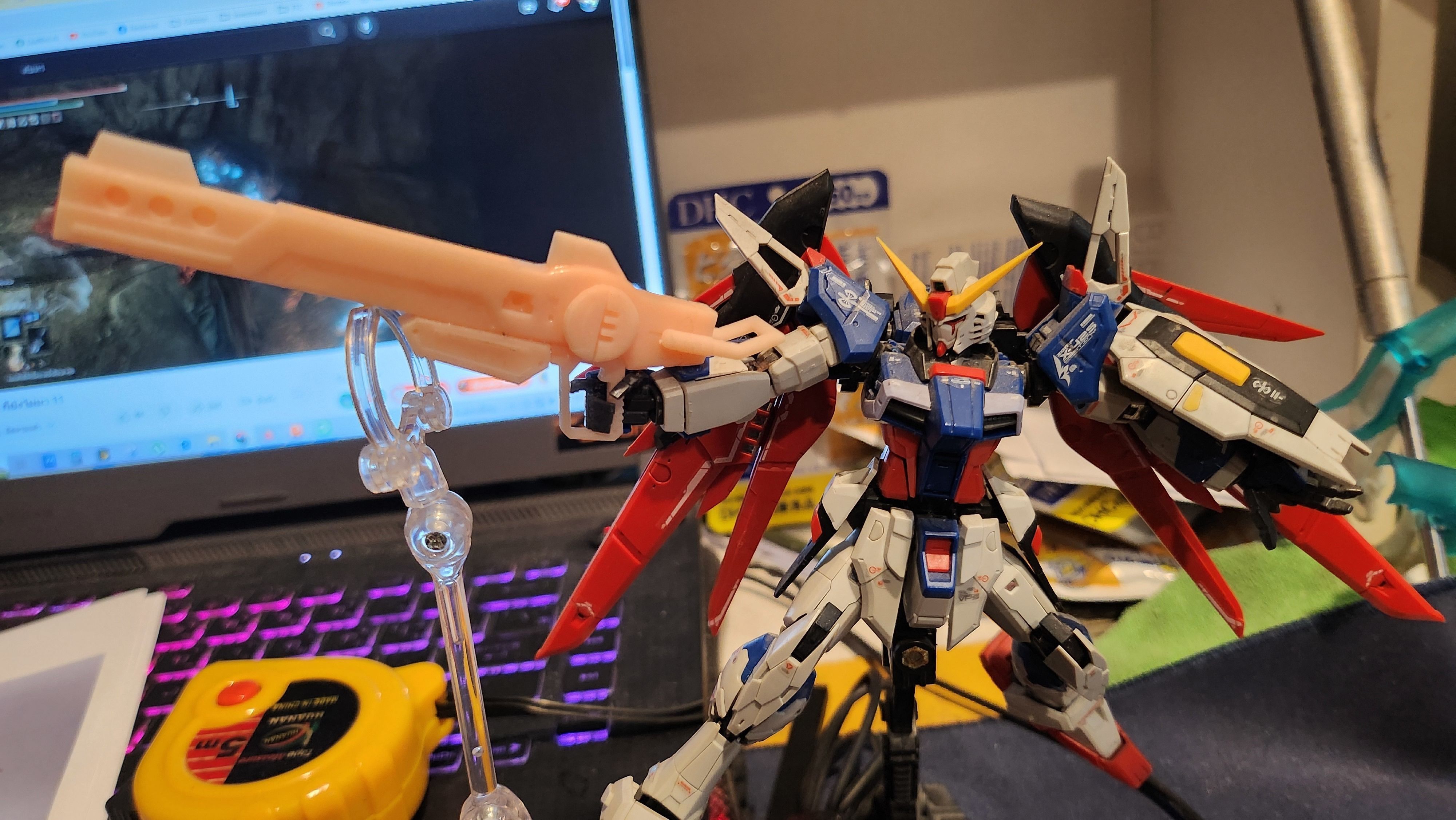 Destiny Gundam Spec II Rifle from gundam seed freedom 3D print model_16