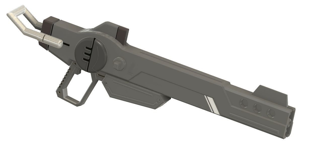 Destiny Gundam Spec II Rifle from gundam seed freedom 3D print model_11