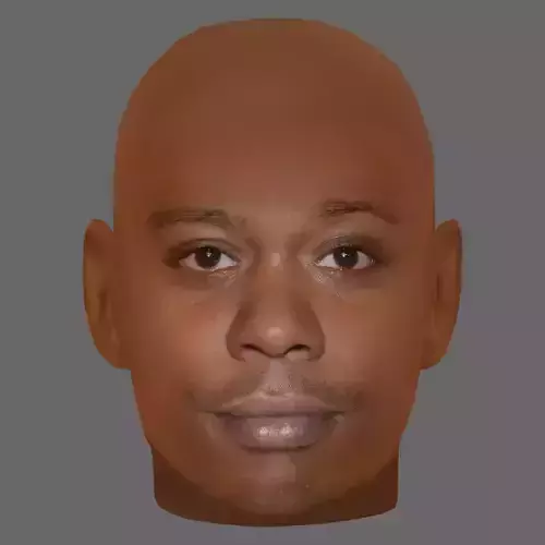 Dave Chappelle Head - Low poly head for game Low-poly