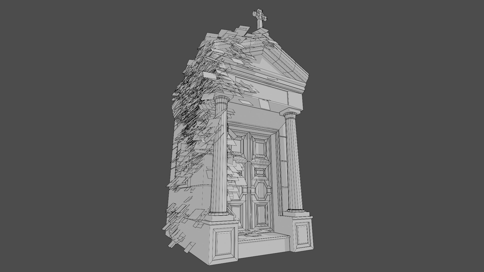 The Cemetery Pack Low-poly 3D model_28