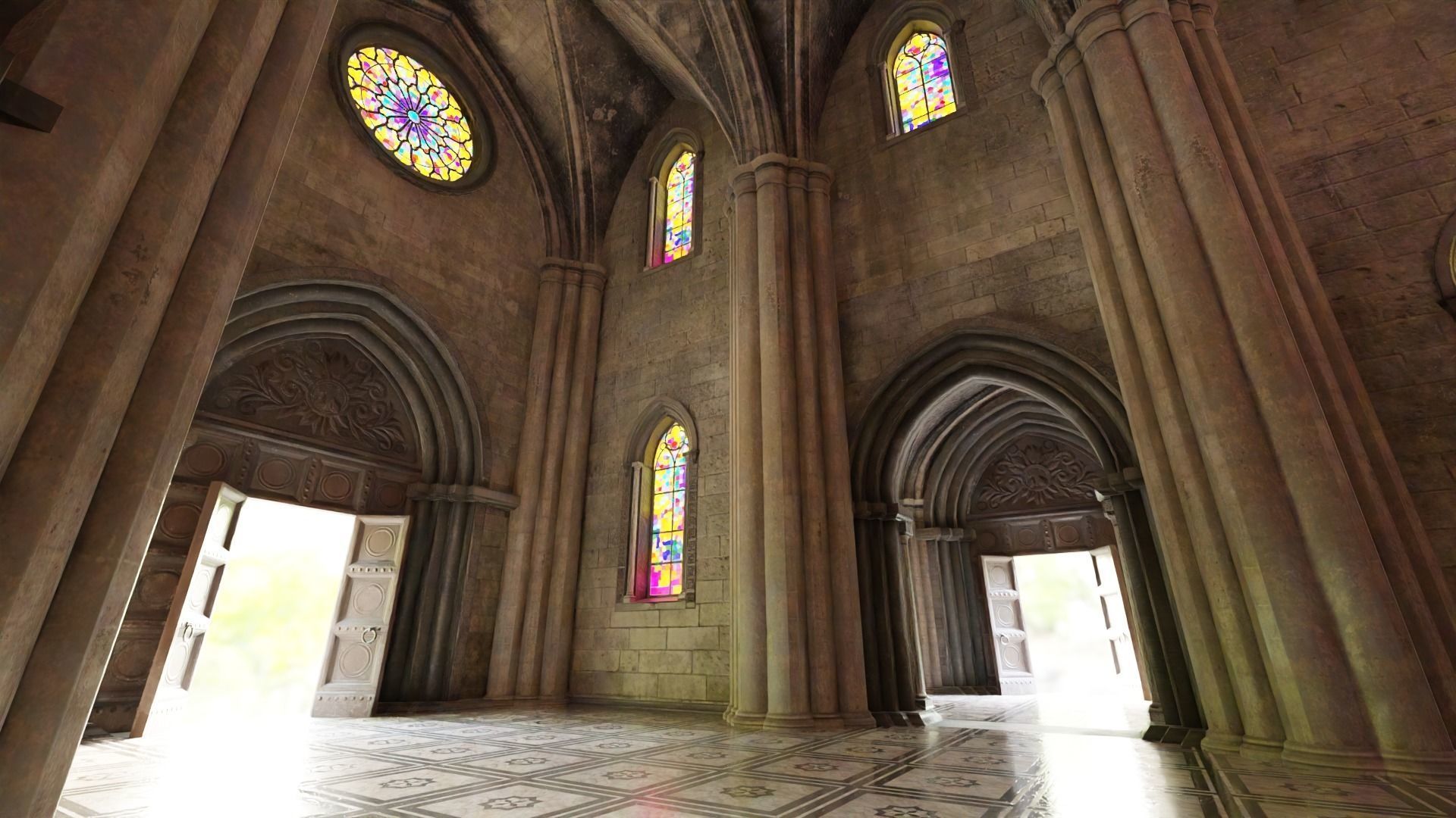 The Cemetery Pack Low-poly 3D model_87