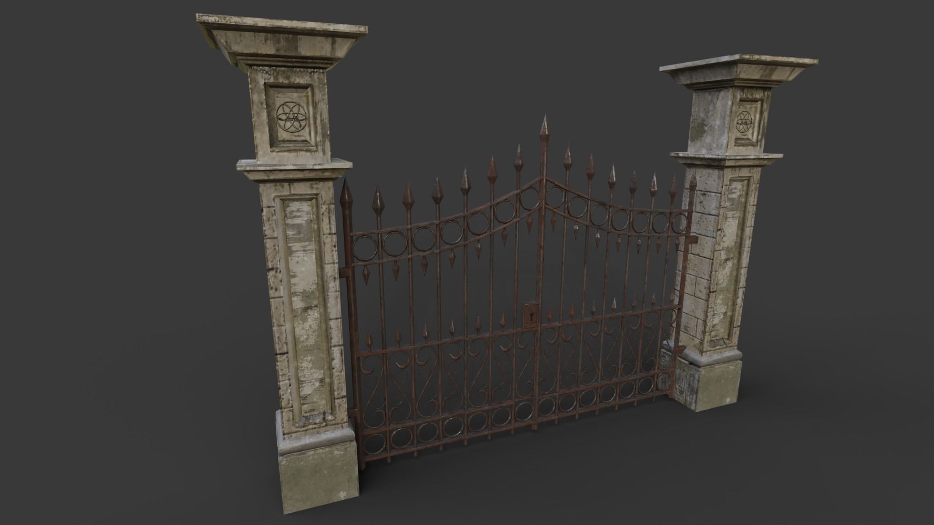 The Cemetery Pack Low-poly 3D model_67
