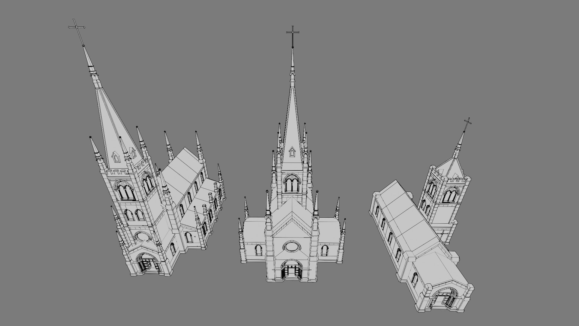 The Cemetery Pack Low-poly 3D model_86