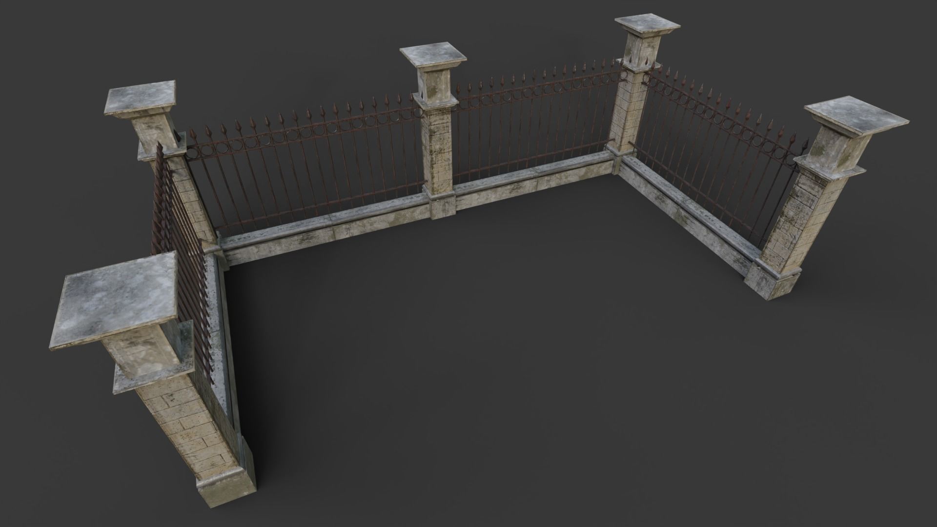 The Cemetery Pack Low-poly 3D model_75