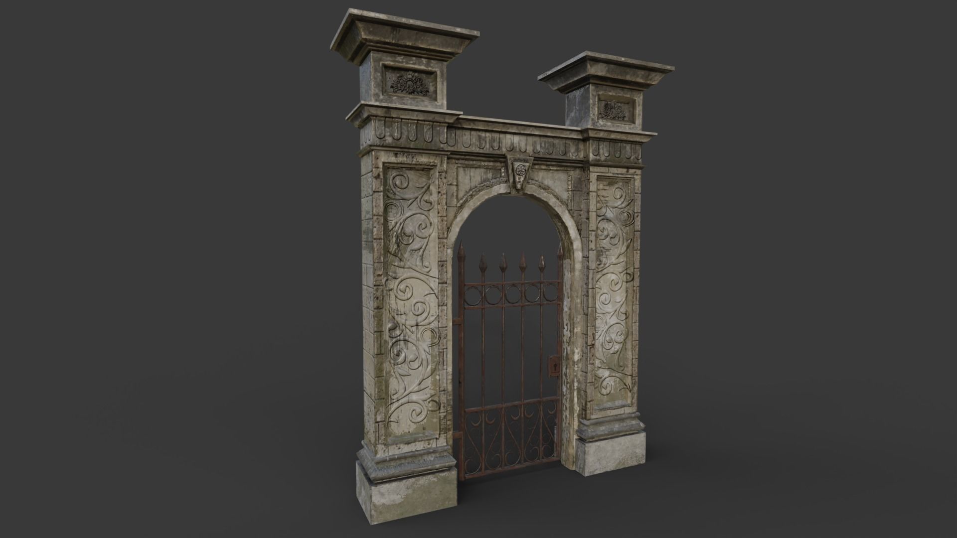 The Cemetery Pack Low-poly 3D model_69