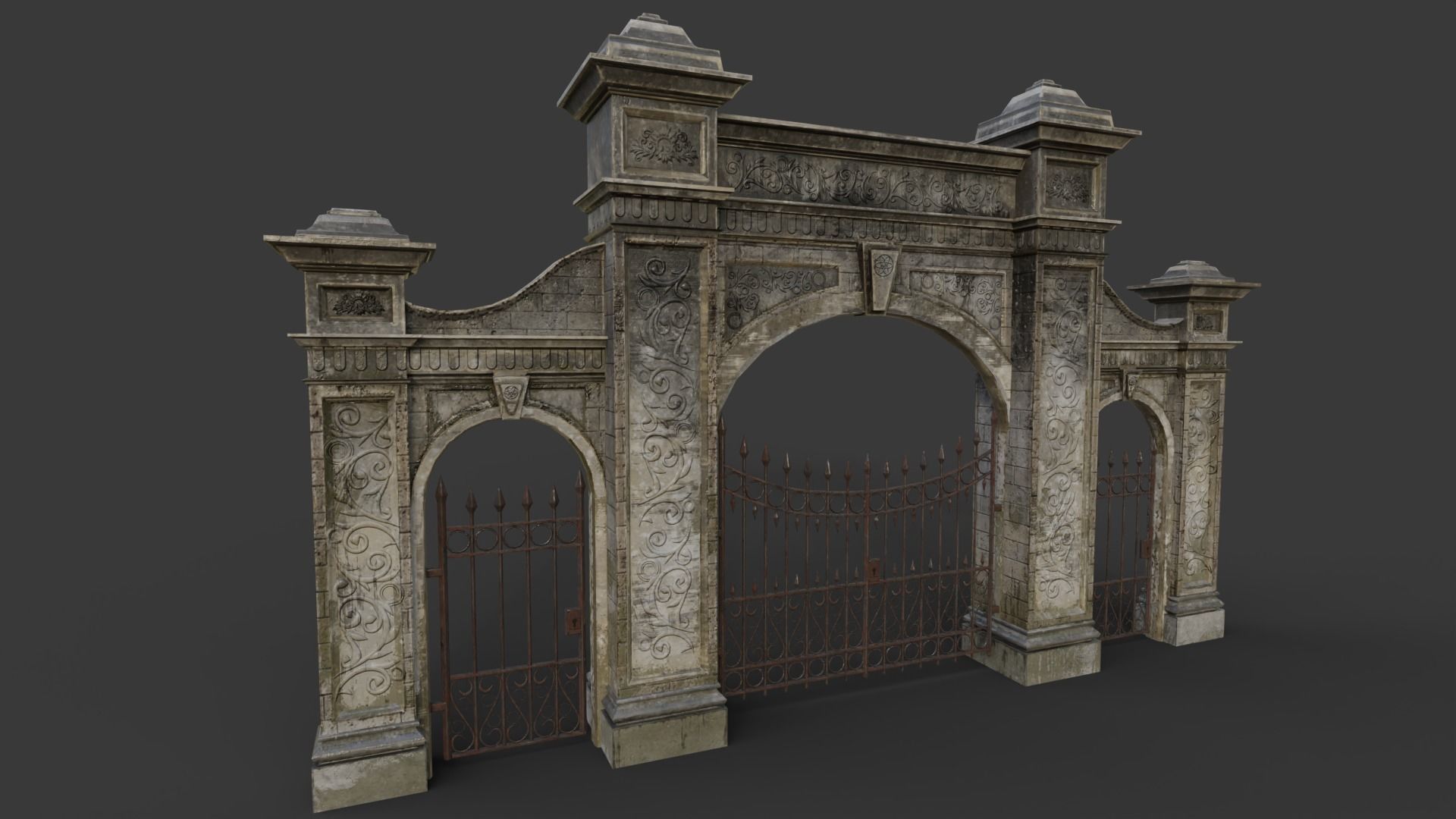 The Cemetery Pack Low-poly 3D model_65
