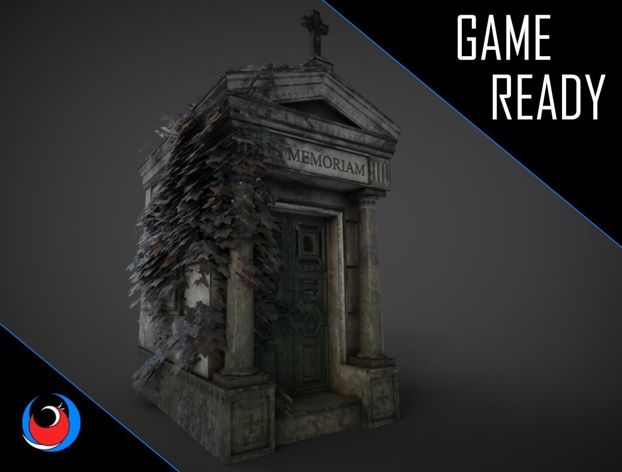 The Cemetery Pack Low-poly 3D model_21