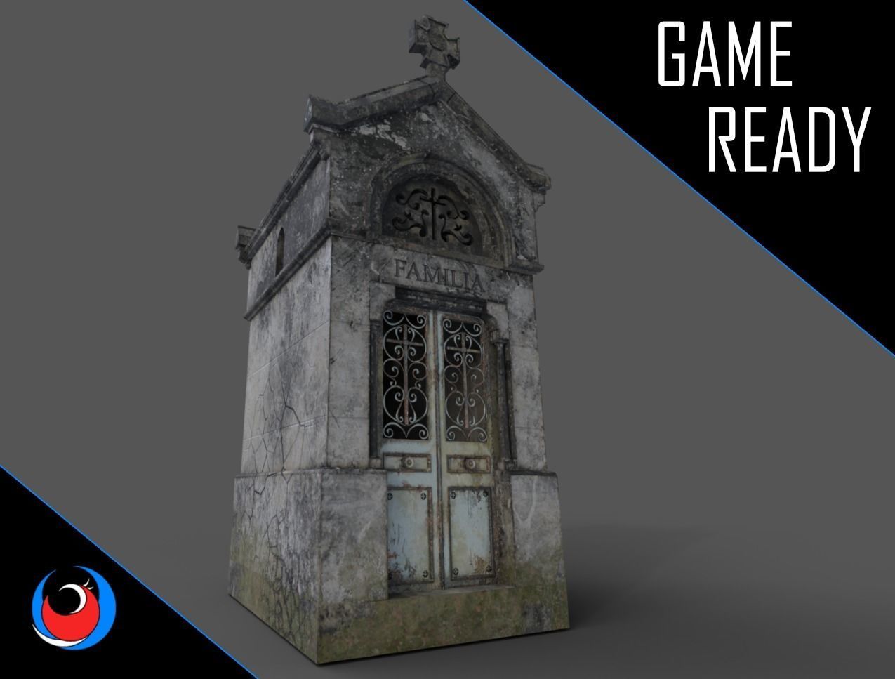 The Cemetery Pack Low-poly 3D model_35