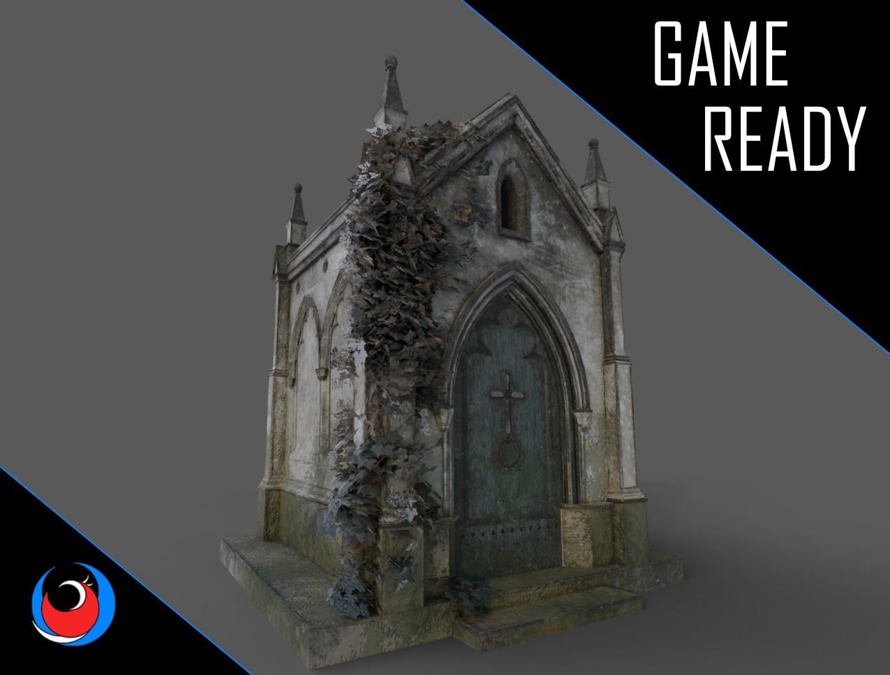 The Cemetery Pack Low-poly 3D model_31