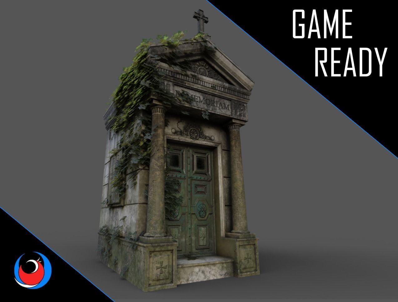 The Cemetery Pack Low-poly 3D model_26