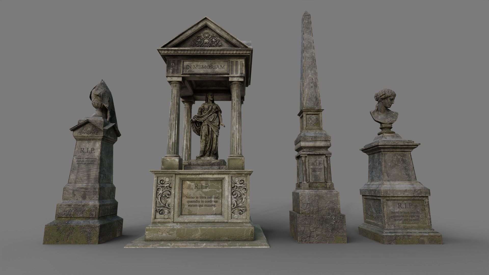 The Cemetery Pack Low-poly 3D model_60