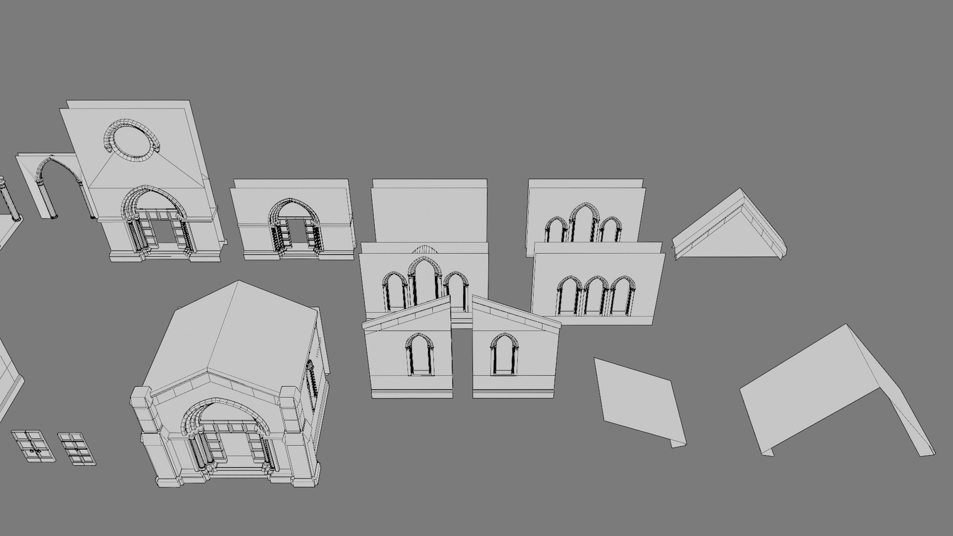 The Cemetery Pack Low-poly 3D model_84