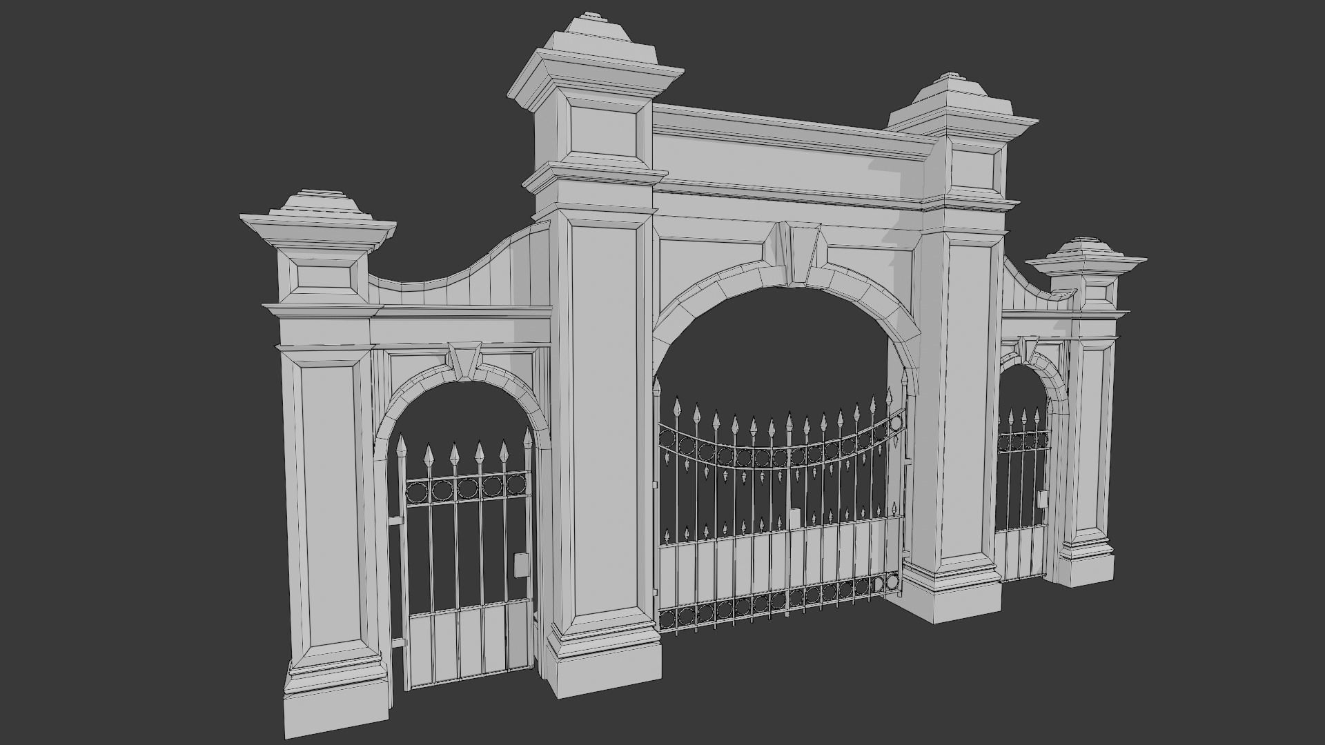 The Cemetery Pack Low-poly 3D model_66