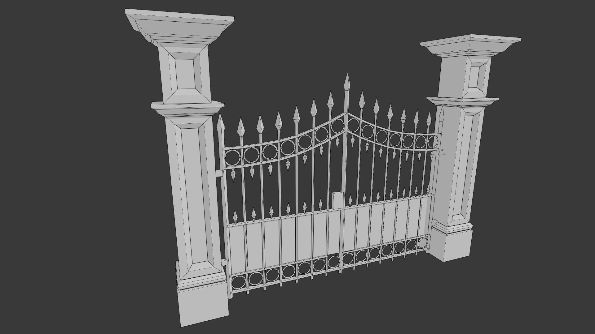 The Cemetery Pack Low-poly 3D model_68