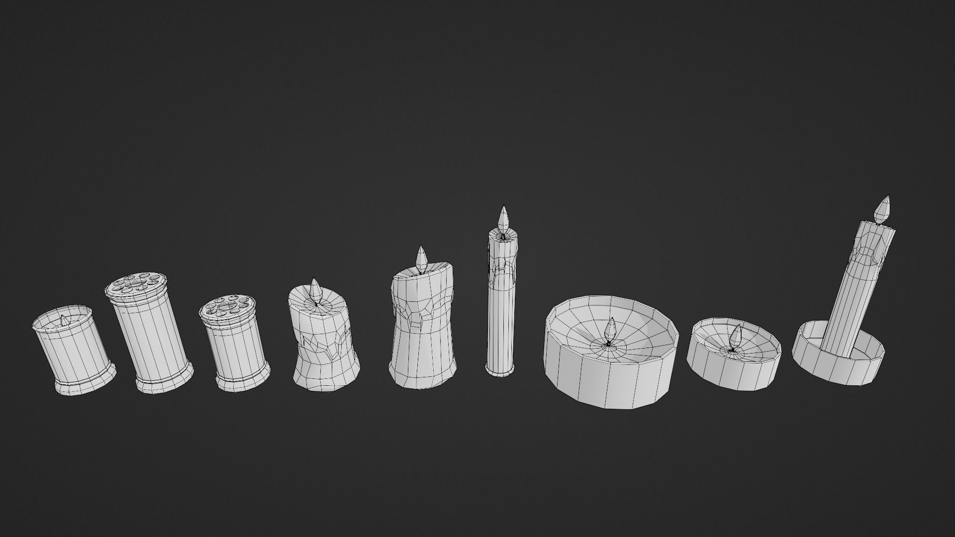 The Cemetery Pack Low-poly 3D model_109