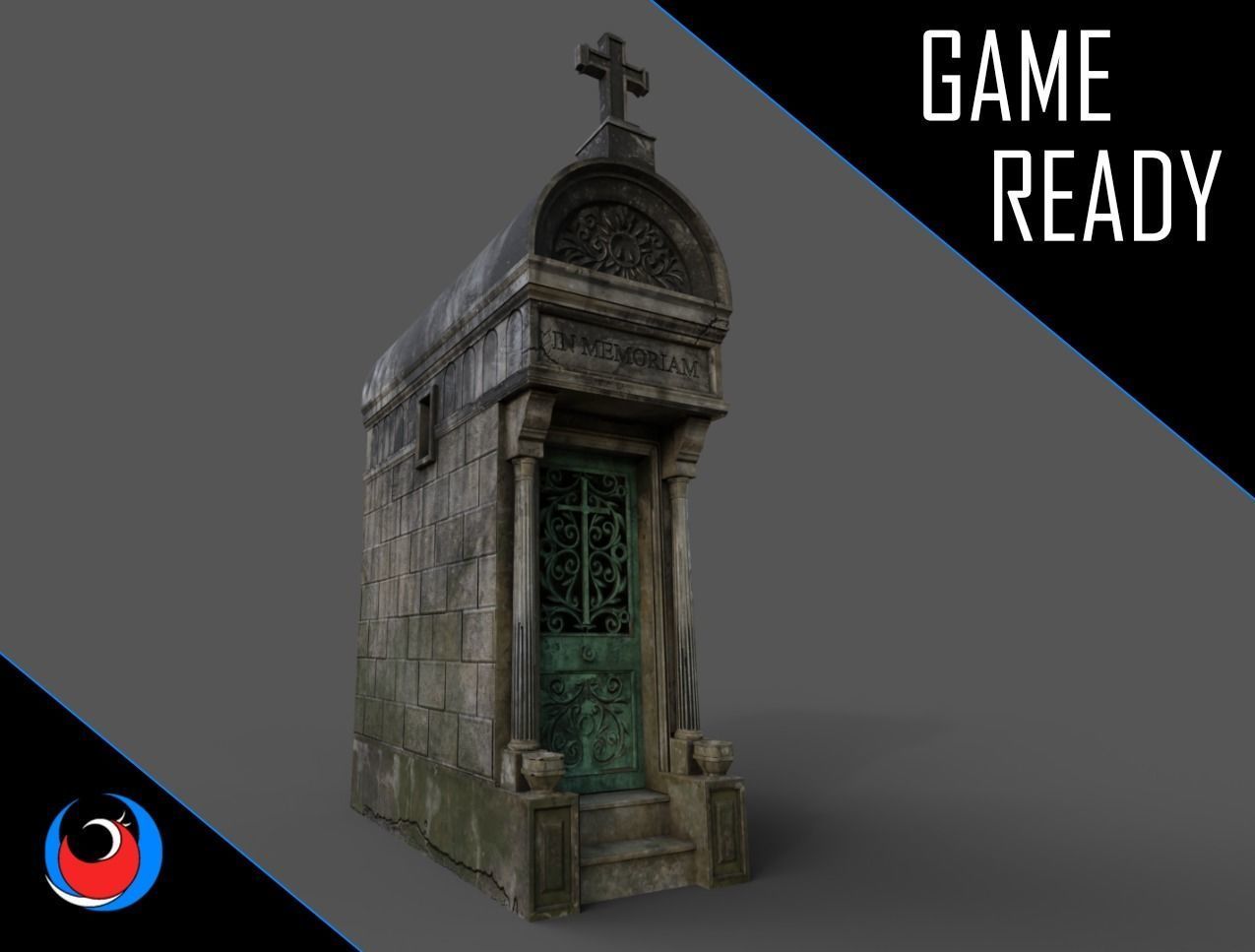 The Cemetery Pack Low-poly 3D model_40