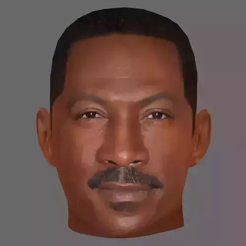 Eddie Murphy Head - Low poly head for game Low-poly