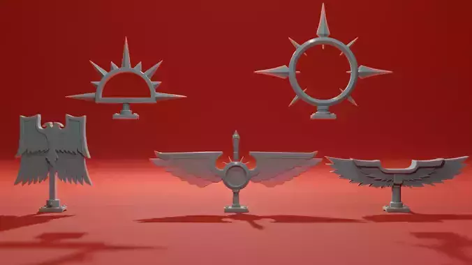 Backpack Accessories - vol 1 - Holy Relics - Prime - Bits Box 3D print model