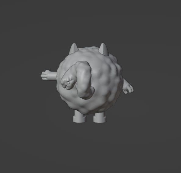 Pom pom Bluey friend 3D print model_1