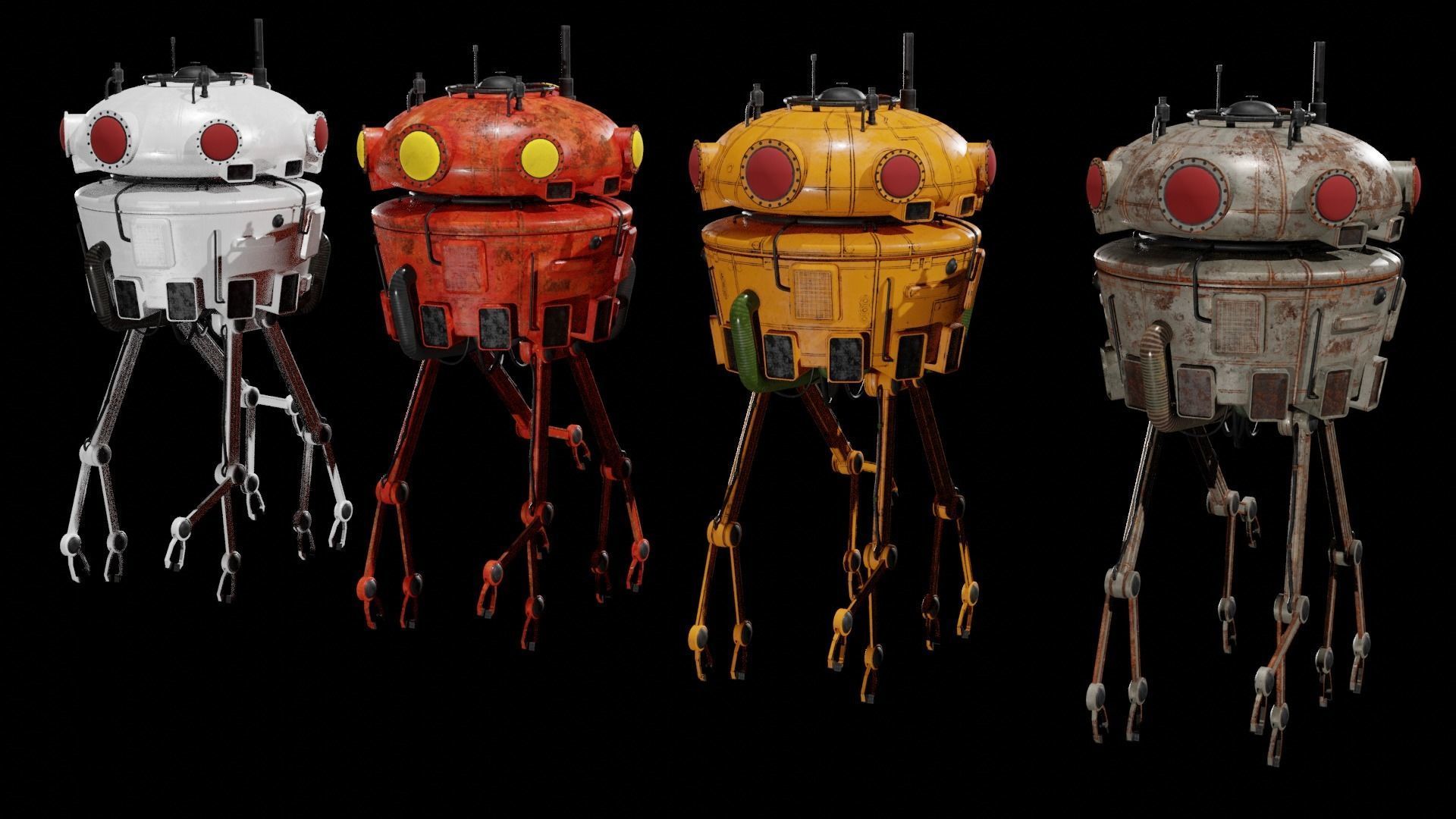 Sci-Fi Collector 3D Model Low-poly 3D model_7