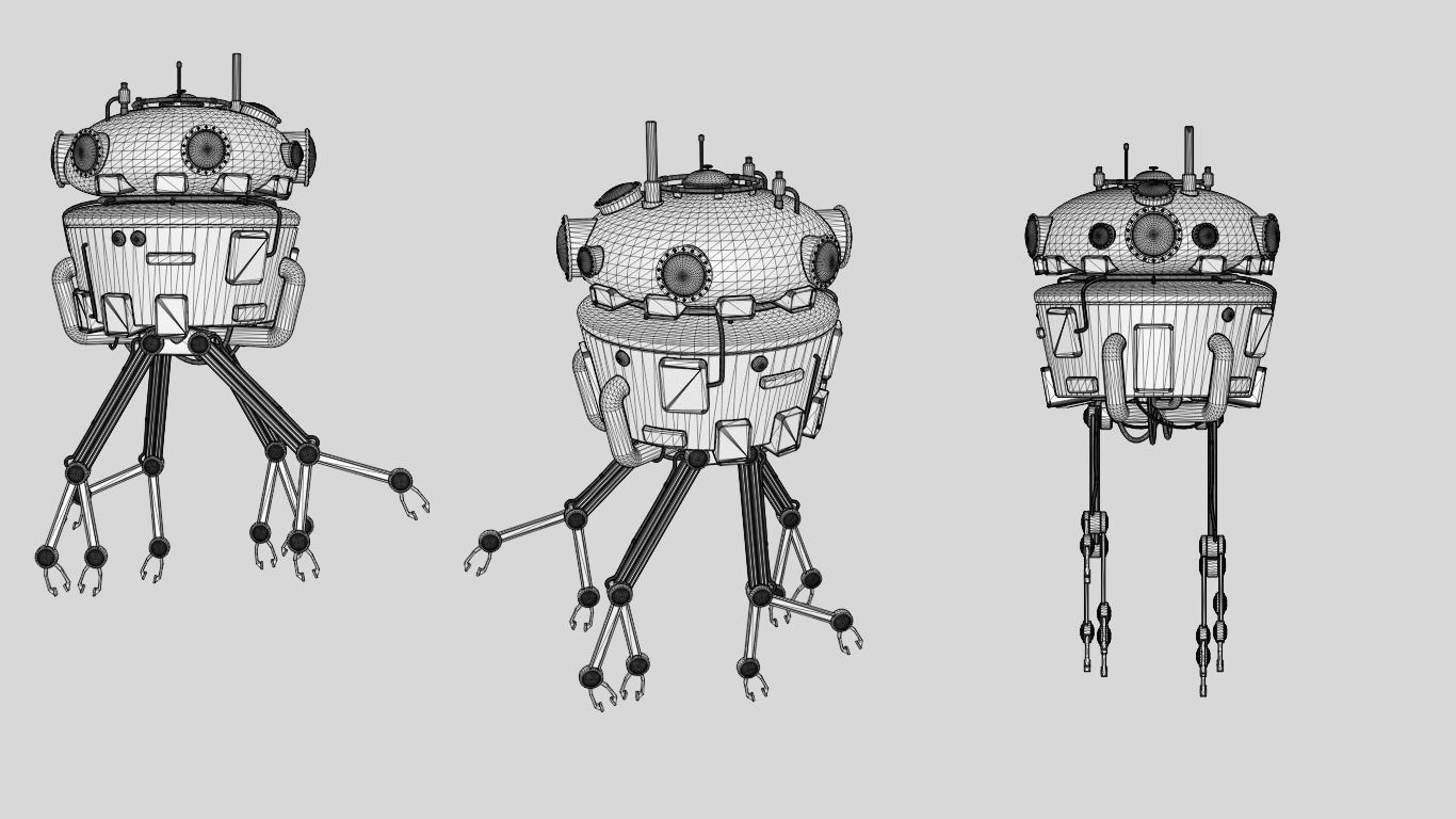 Sci-Fi Collector 3D Model Low-poly 3D model_20