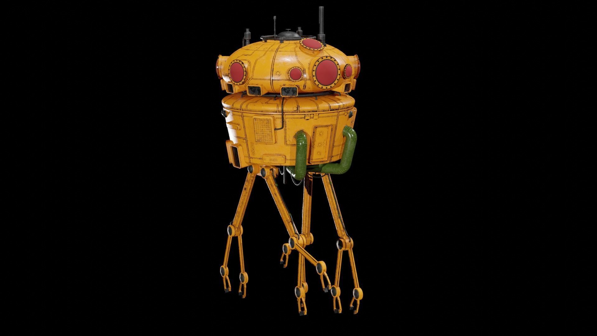 Sci-Fi Collector 3D Model Low-poly 3D model_2