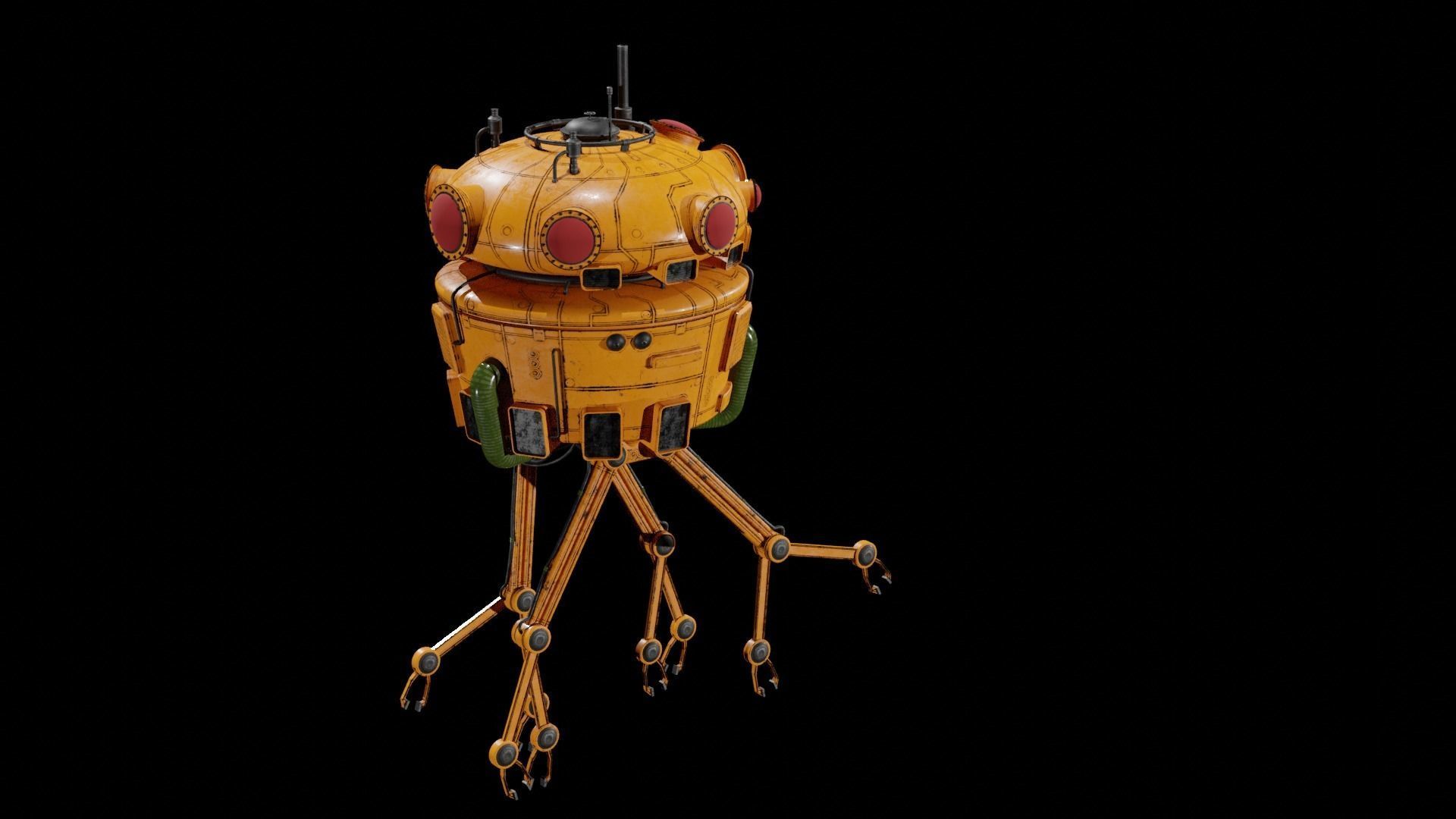 Sci-Fi Collector 3D Model Low-poly 3D model_3