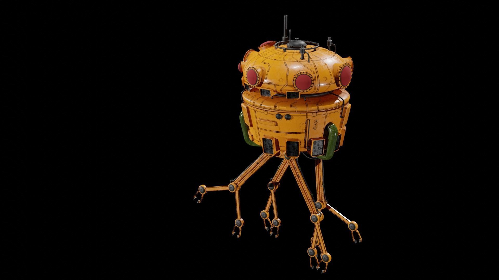 Sci-Fi Collector 3D Model Low-poly 3D model_8