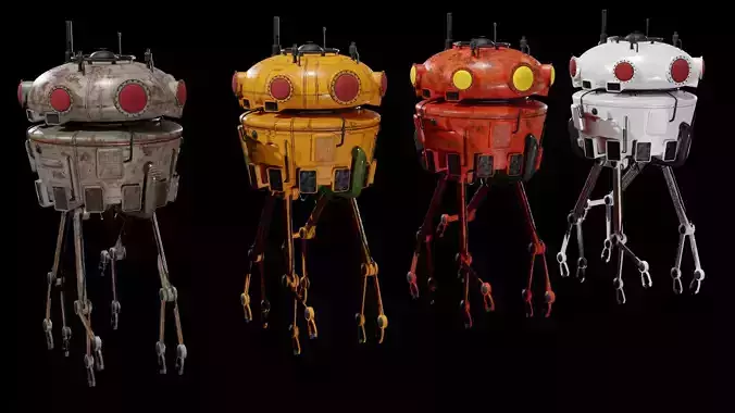 Sci-Fi Collector 3D Model Low-poly 3D model
