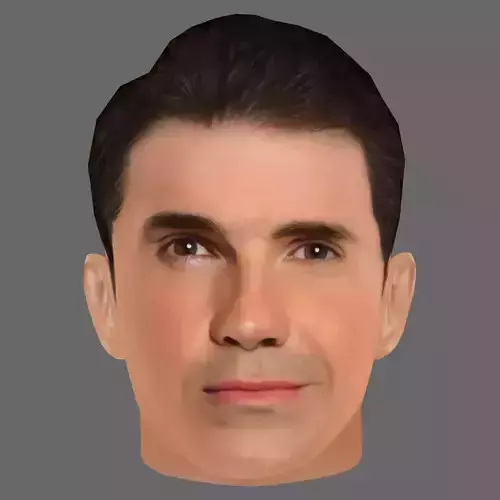 Jimmy Carr Head - Low poly head for game Low-poly