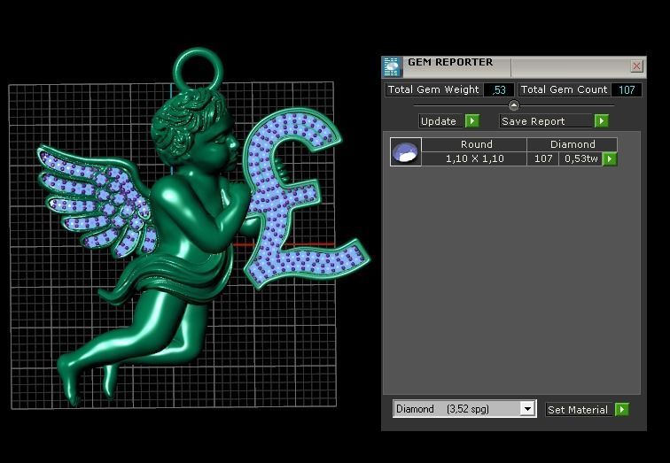 3d angel zbrush model 3D print model_1
