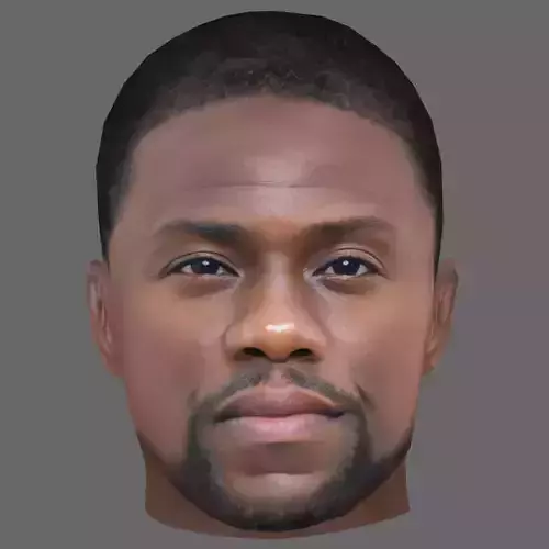 Kevin Hart Head - Low poly head for game Low-poly