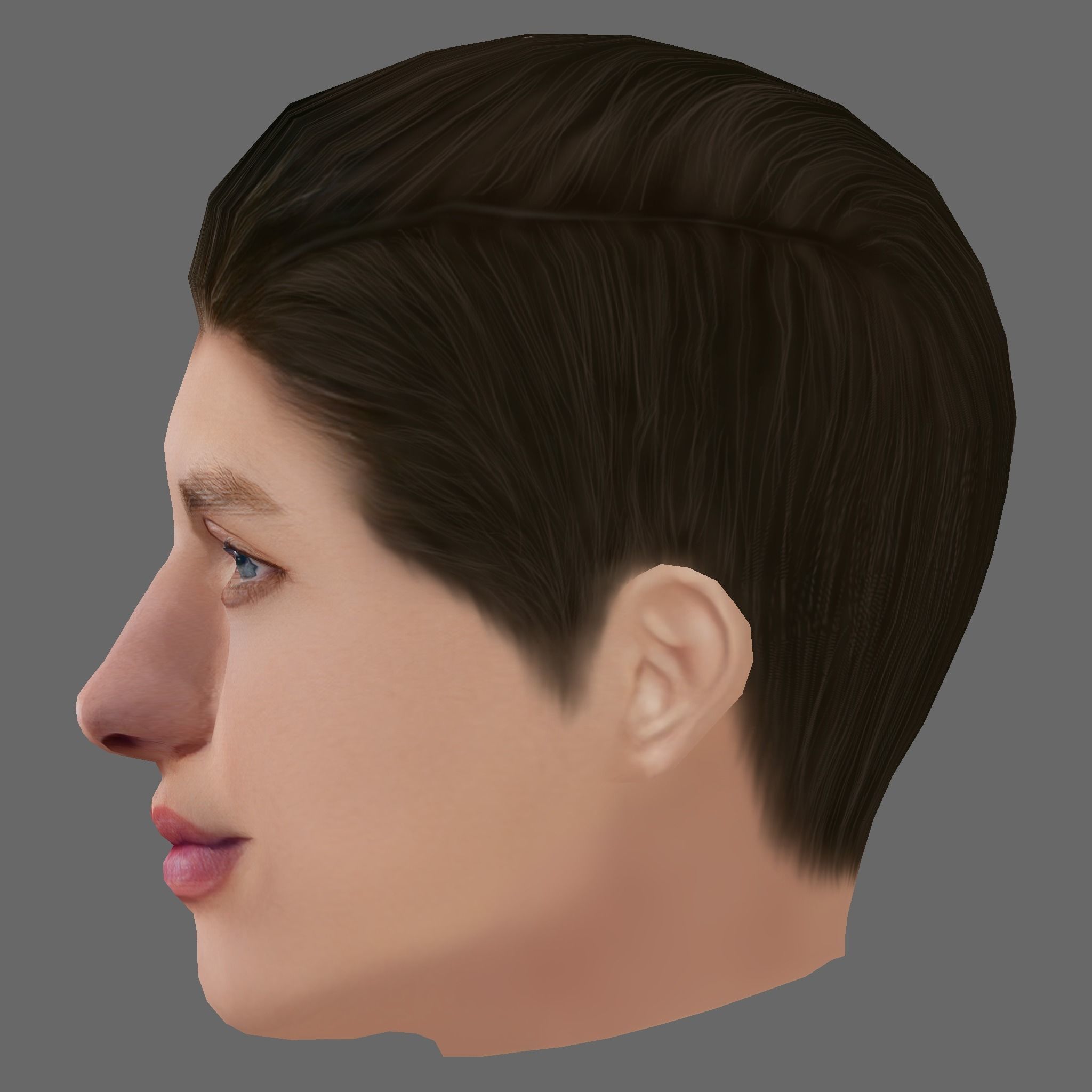 Matt Rife Head - Low poly head for game Low-poly Low-poly 3D model_2