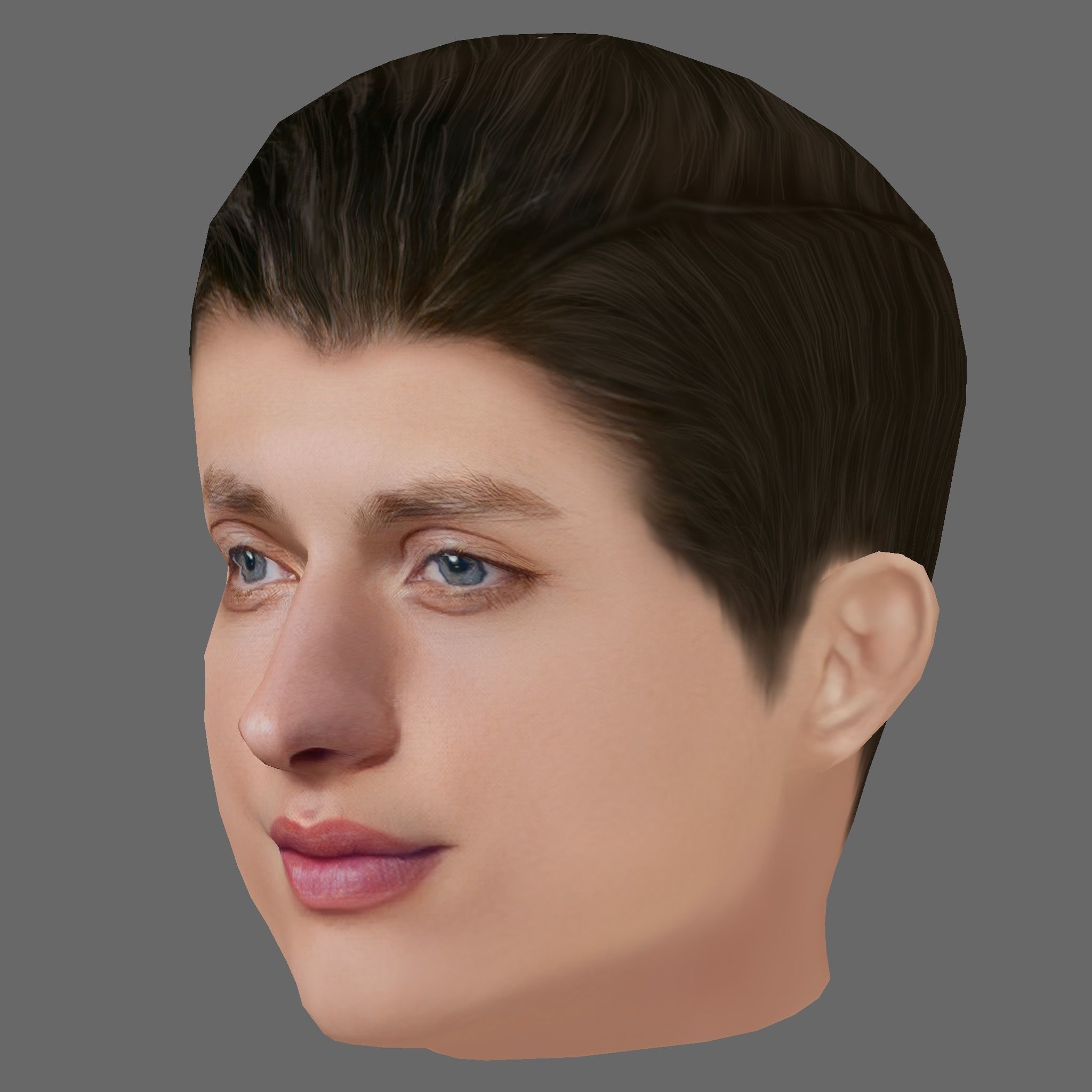 Matt Rife Head - Low poly head for game Low-poly Low-poly 3D model_1
