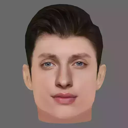 Matt Rife Head - Low poly head for game Low-poly