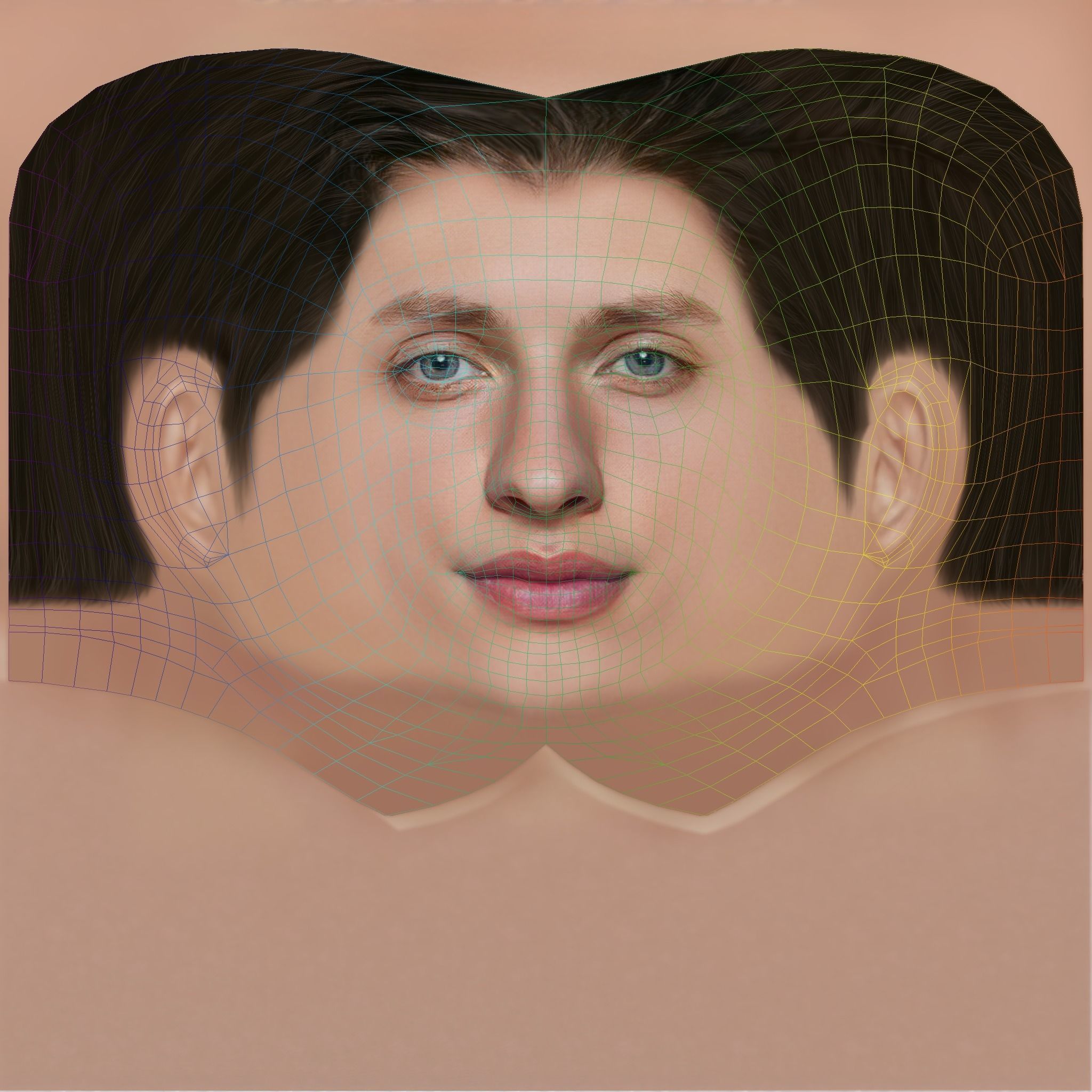 Matt Rife Head - Low poly head for game Low-poly Low-poly 3D model_8
