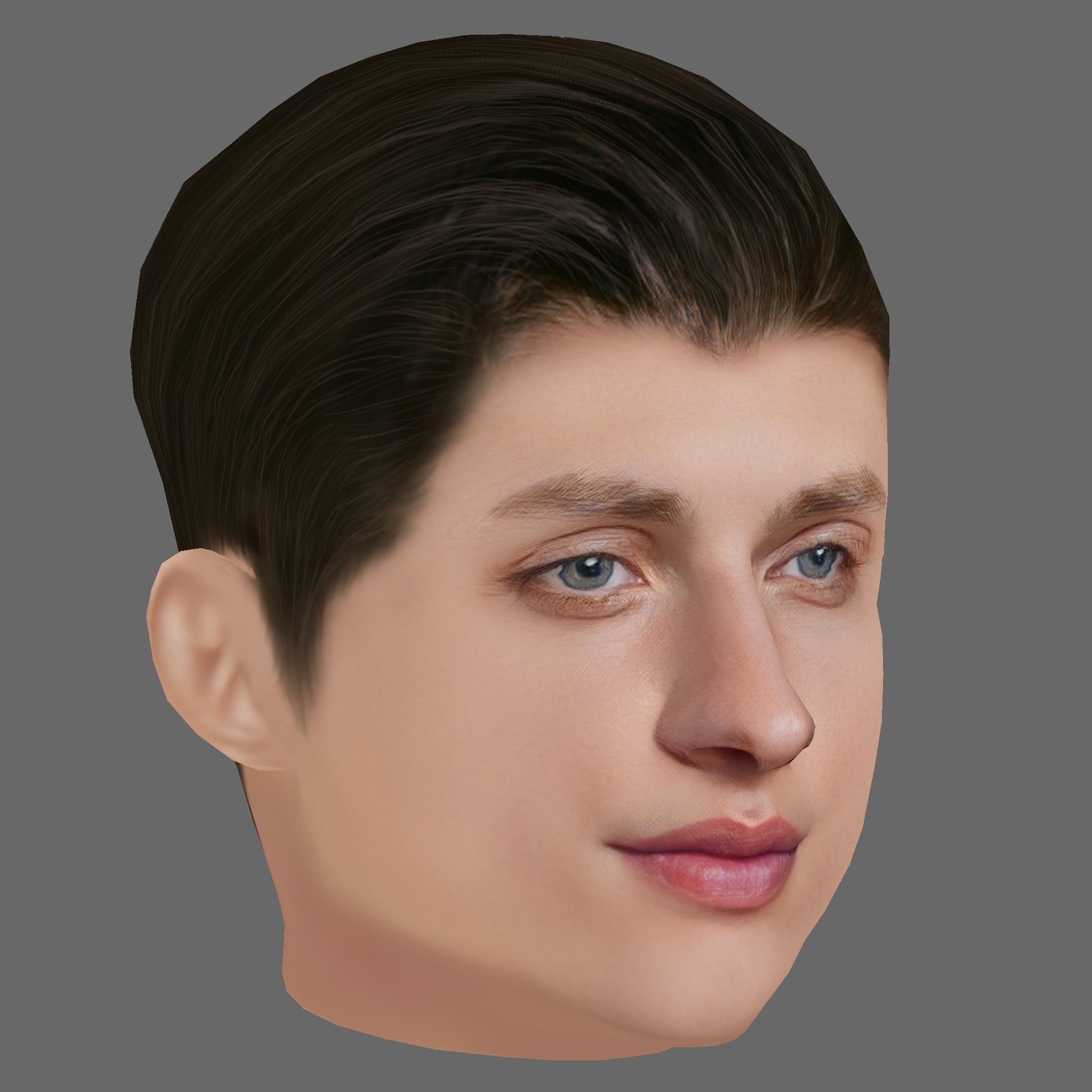 Matt Rife Head - Low poly head for game Low-poly Low-poly 3D model_6