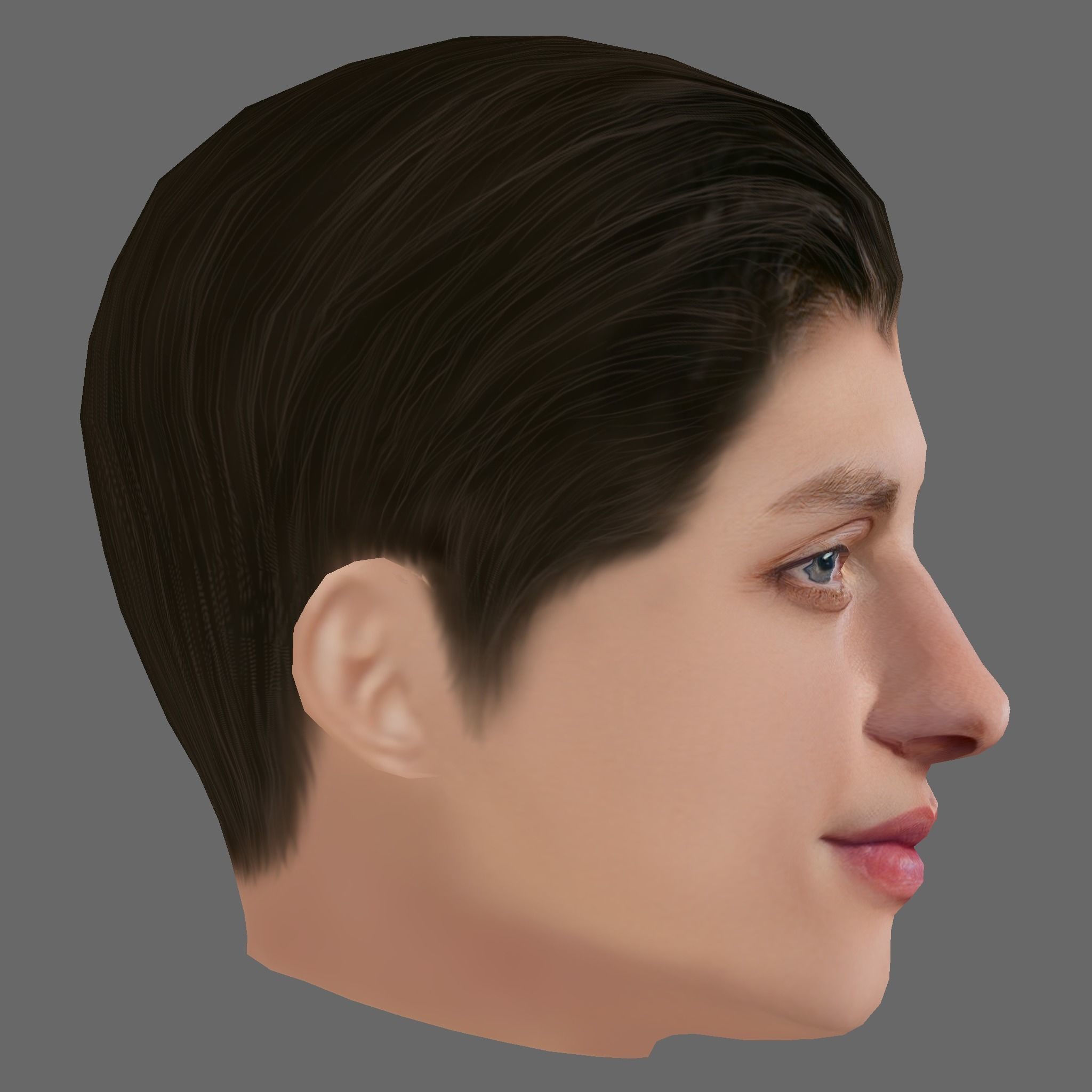 Matt Rife Head - Low poly head for game Low-poly Low-poly 3D model_5