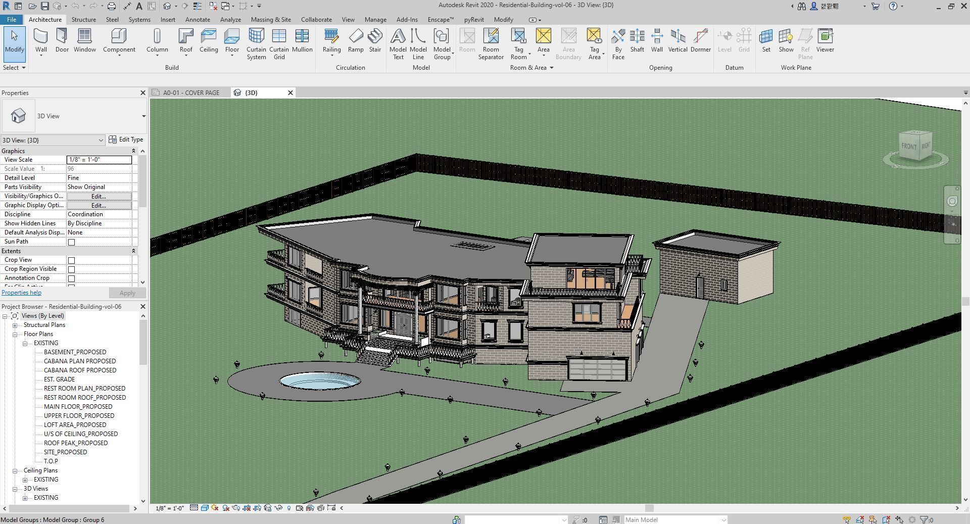 Residential-Building-vol-06-Plan 3D model_26