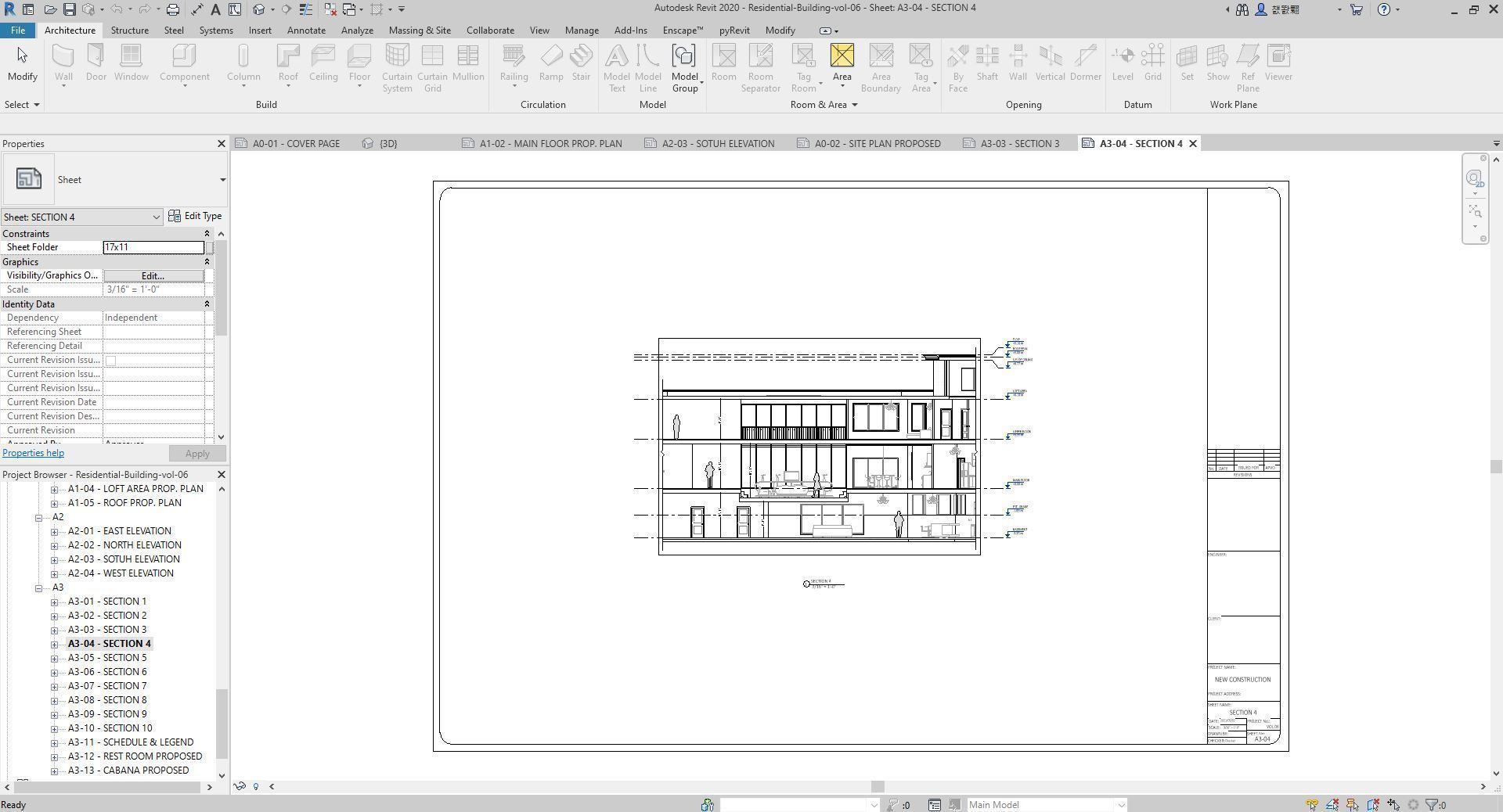 Residential-Building-vol-06-Plan 3D model_23