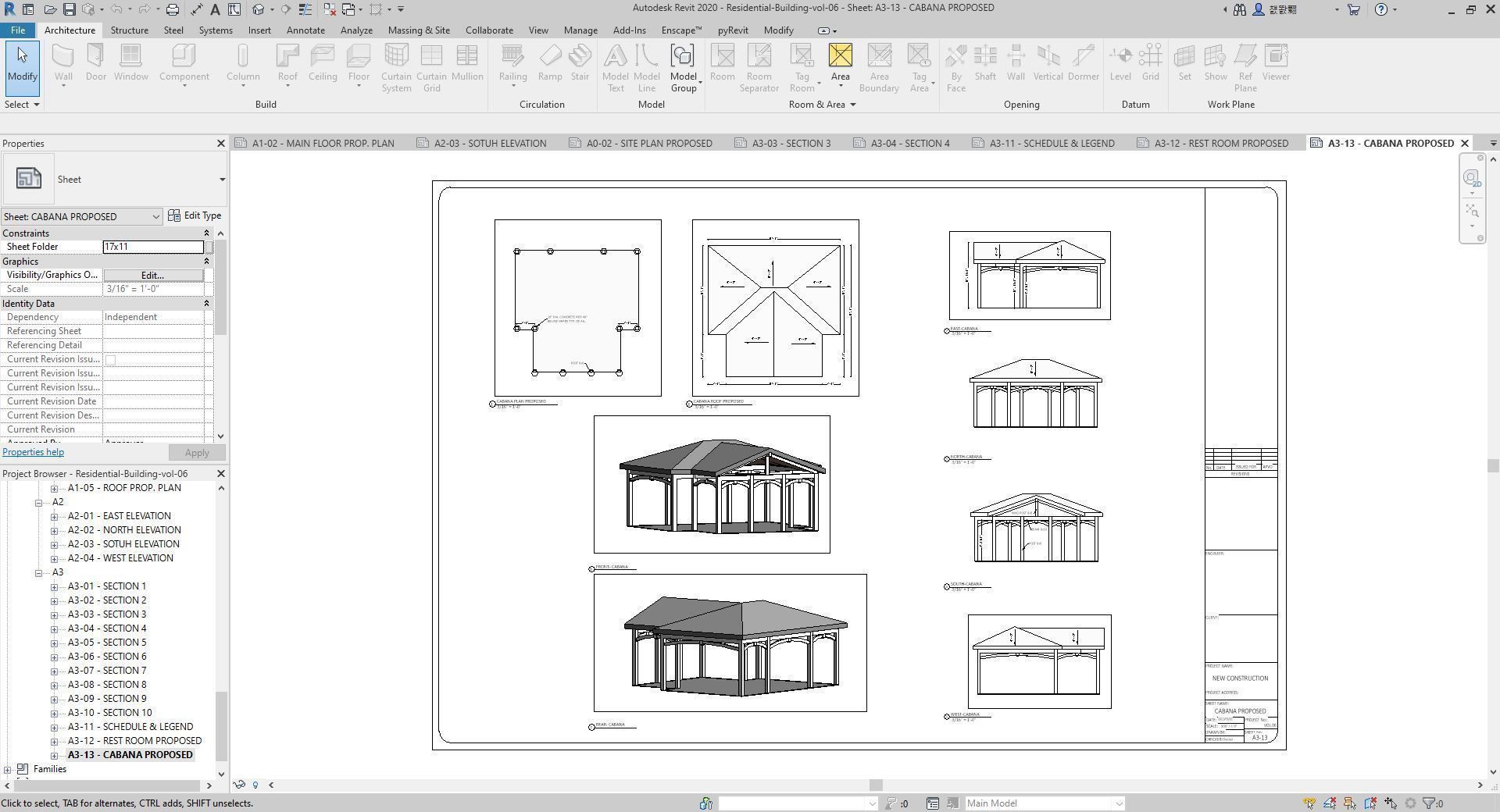 Residential-Building-vol-06-Plan 3D model_16