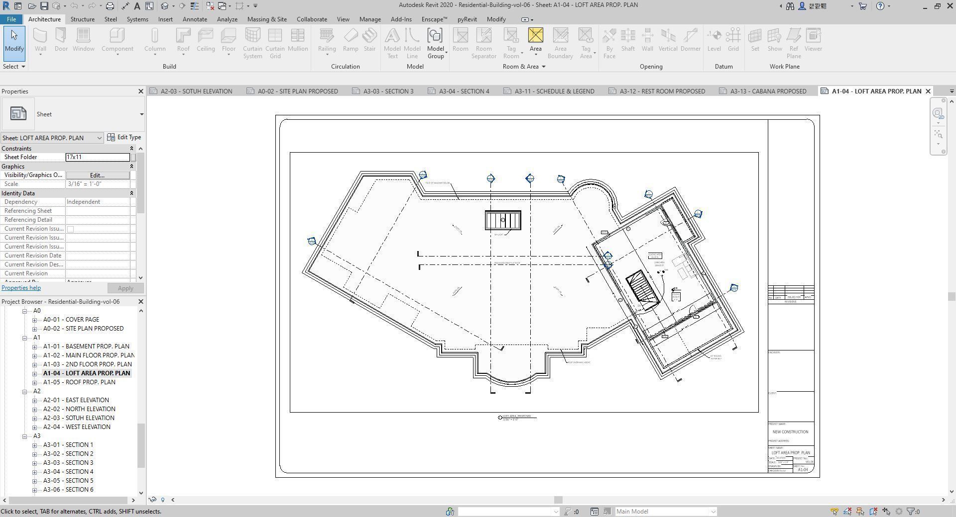 Residential-Building-vol-06-Plan 3D model_14