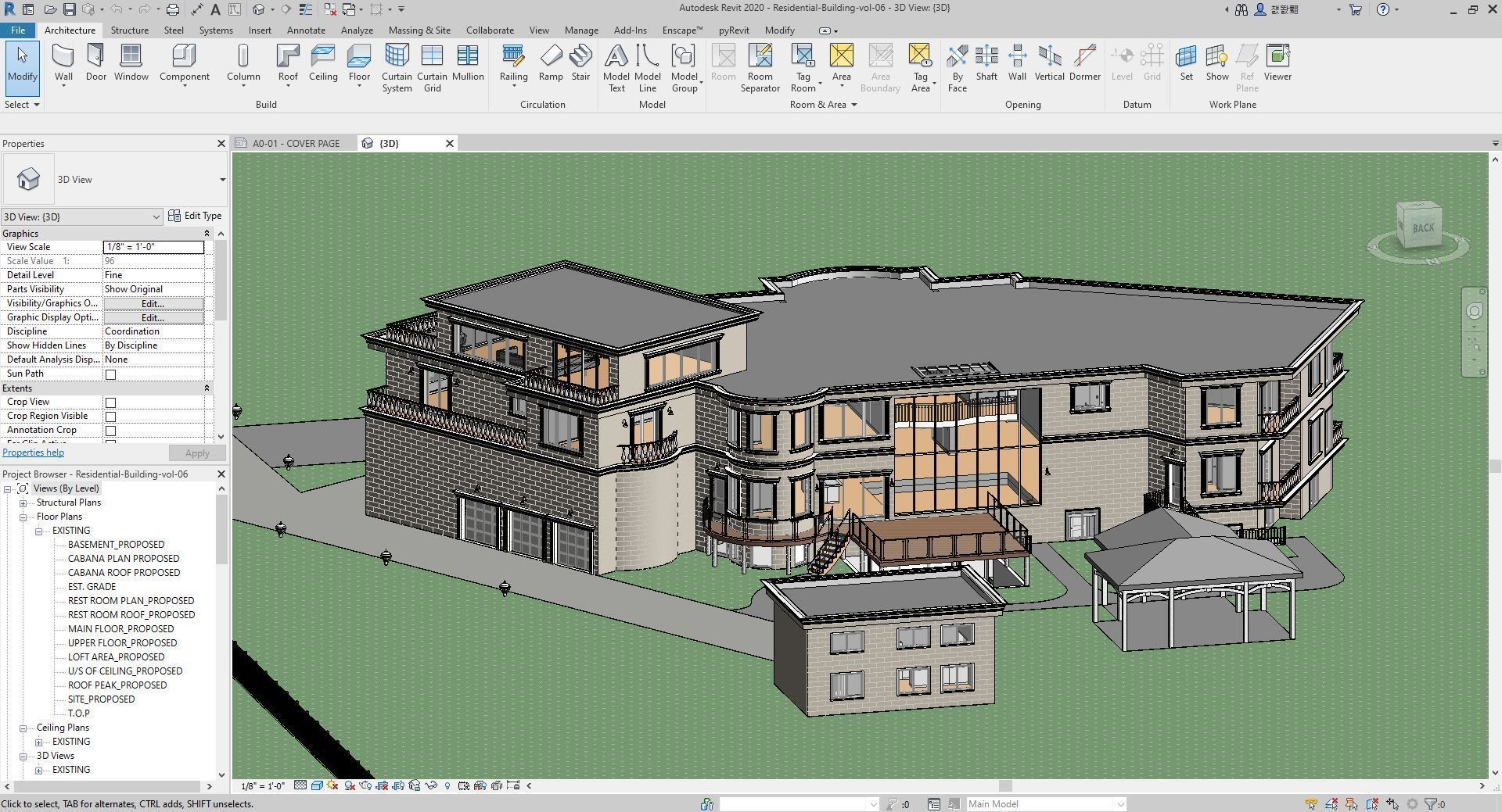 Residential-Building-vol-06-Plan 3D model_29