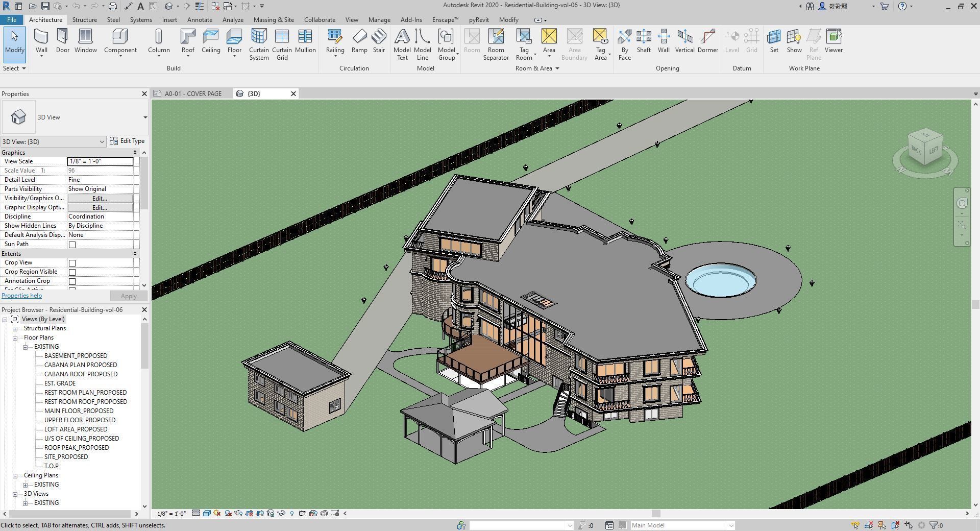 Residential-Building-vol-06-Plan 3D model_30