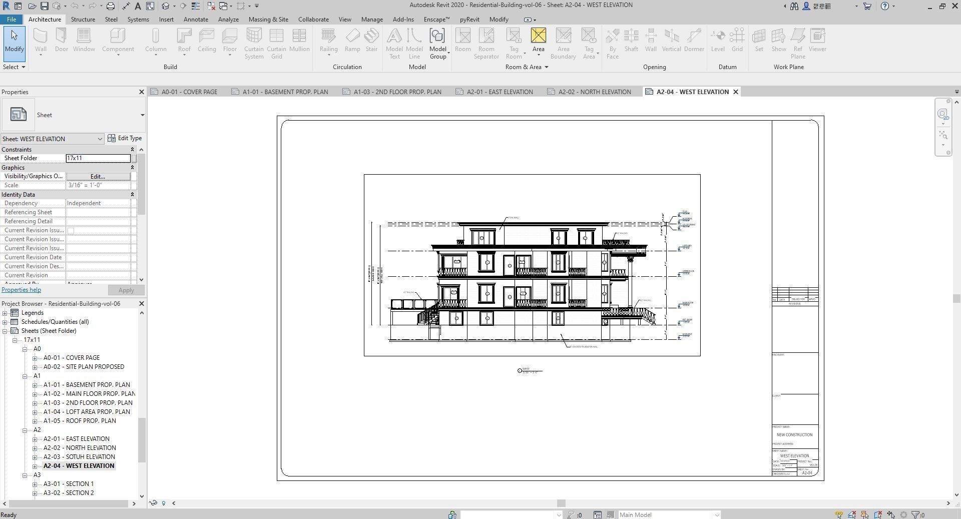 Residential-Building-vol-06-Plan 3D model_19
