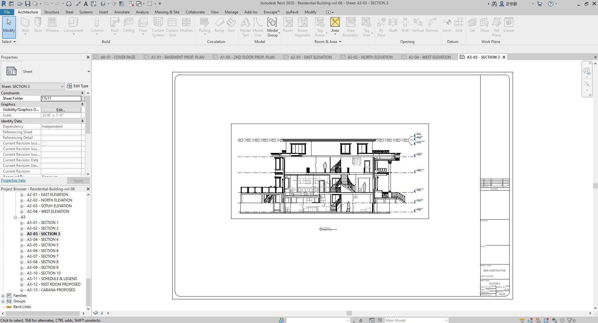 Residential-Building-vol-06-Plan 3D model_20