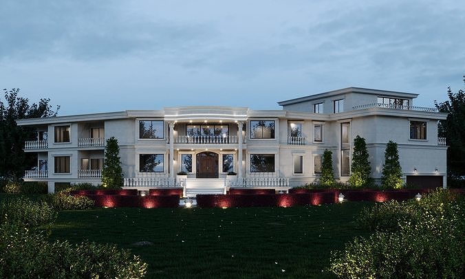 Residential-Building-vol-06-Plan 3D model 3
